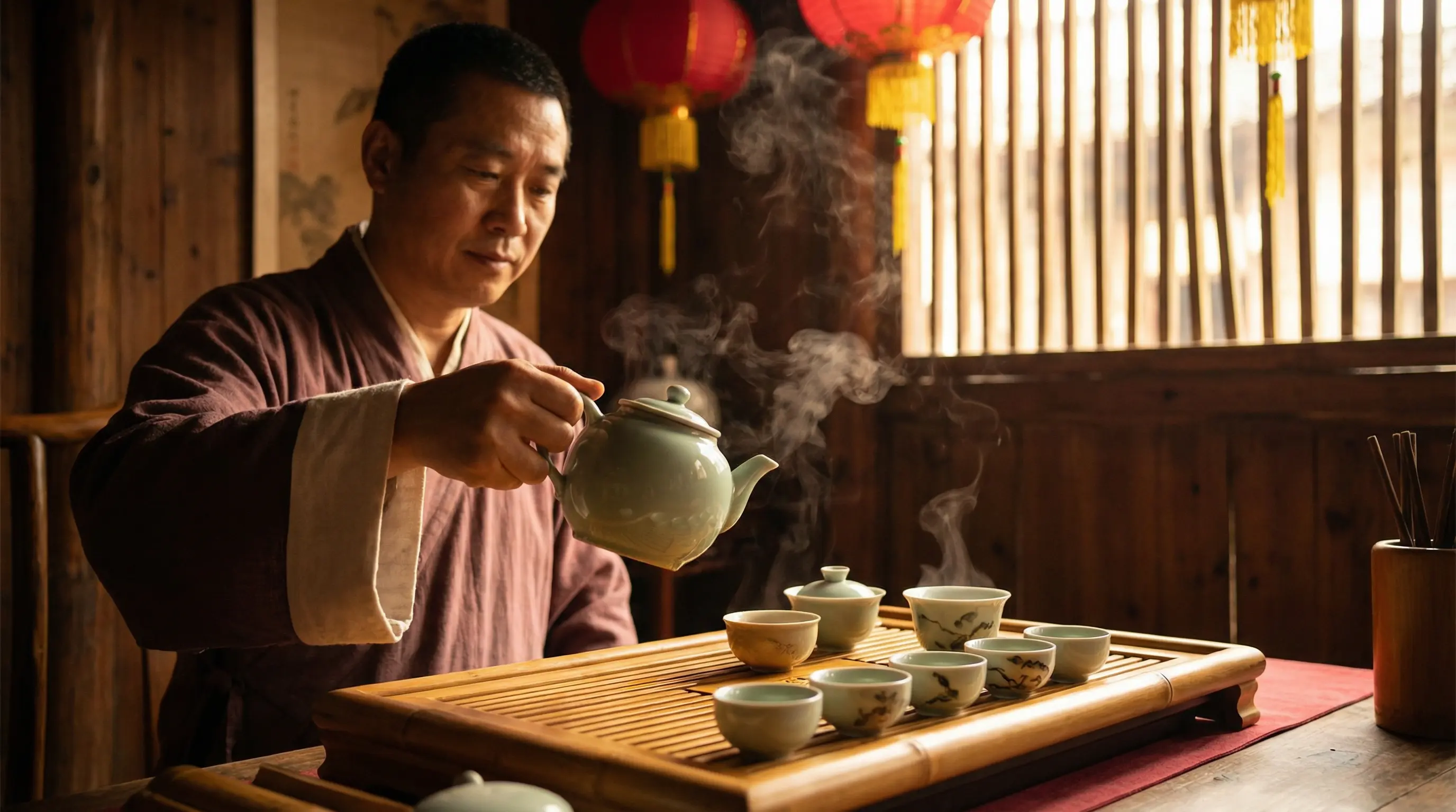 柳岩露点写真 茶道文化纪录片封面
